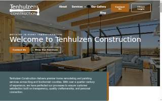 Tenhulzen Construction website