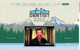 The Mill Creek Dentist website