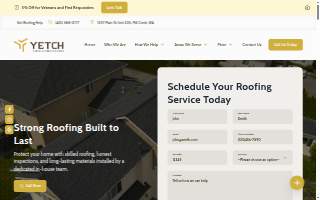 Yetch Roofing website