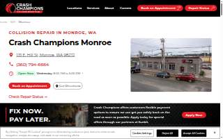 Crash Champions Collision Repair Monroe website