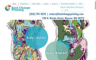Kool Change Printing website
