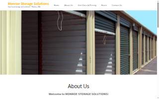Monroe Storage Solutions website