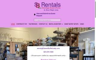 Sweet Buffet Lady - Showroom By Appointment Only website