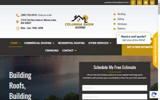 Columbia Basin Roofing website