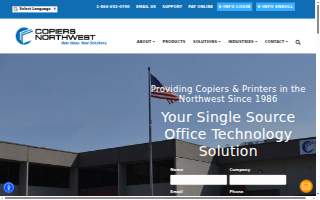 Copiers Northwest website