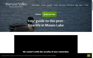 Harvest Valley Pest Control website