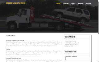 Moses Lake Towing website