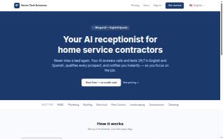 Servin Tech Solutions website