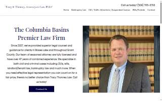 Tracy & Thonney Law Firm website