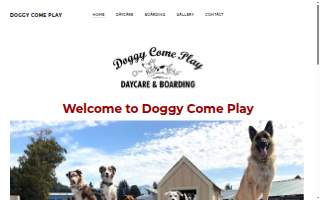 Doggy Come Play: Daycare website