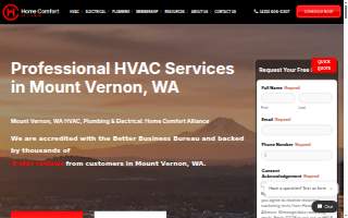 Home Comfort Alliance - Mt. Vernon website