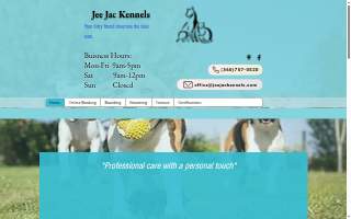 Jee Jac Kennels website