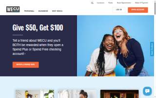 WECU Credit Union website