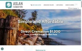 ASLAN Cremation website