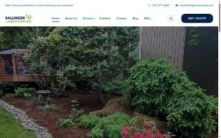 Ballinger Landscaping website