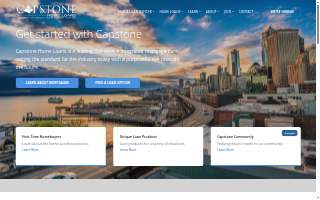 Capstone Home Loans website