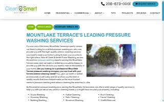 Clean & Smart Power Washing of Mountlake Terrace website