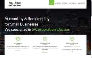 Easy Breezy Tax and Accounting Services website