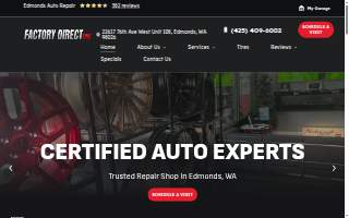 Factory Direct Tire Sales website