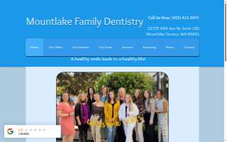 Mountlake Family Dentistry website