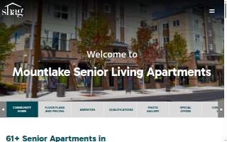 Mountlake Senior Living Apartments website