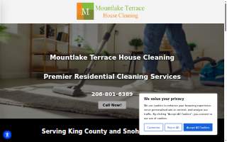 Mountlake Terrace House Cleaning website