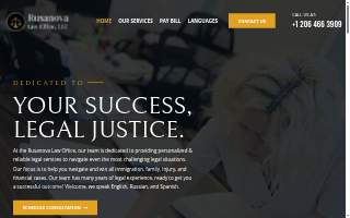 Rusanova Law Office website