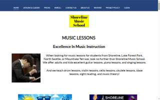 Shoreline Music School website