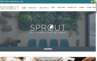 Sprout Birth Center & Natural Health website