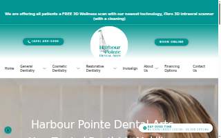 Harbour Pointe Dental Arts website