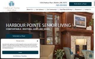Harbour Pointe Senior Living website