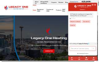 Legacy One Heating website