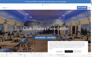 Club Pilates of Newcastle website