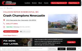 Crash Champions Collision Repair Newcastle website