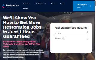 Restoration Inbound website