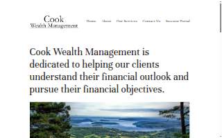 Cook Wealth Management website