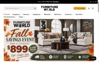 Furniture World NW website