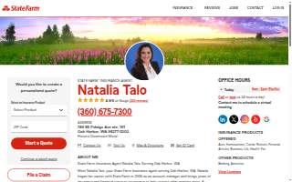 Natalia Talo - State Farm Insurance Agent website
