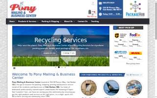 Pony Mailing & Business Center website