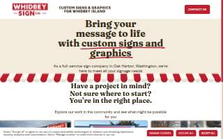 Whidbey Sign Co website