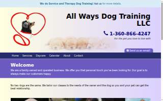 All Ways Dog Training LLC of Olympia website