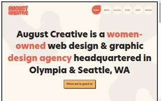 August Creative website