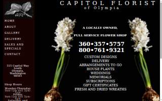 Capitol Florist website