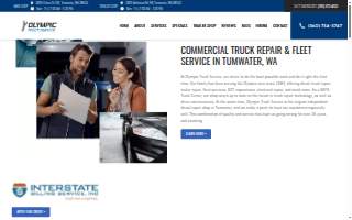 Olympic Truck Service (Crities St.) of Olympia website