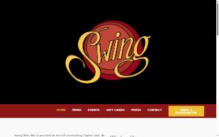 Swing Wine Bar website