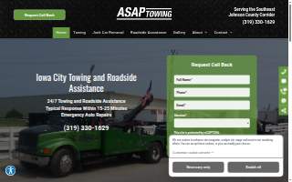Asap Towing and Recovery website