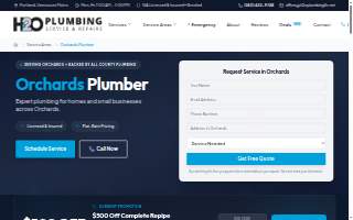 H2O Plumbing, LLC website