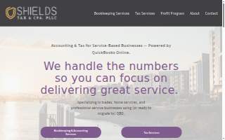 Shields Tax & CPA, PLLC of Orchards website