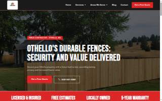 Othello Fence Solutions website