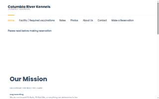 Columbia River Kennels website